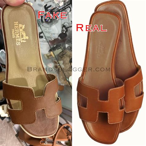 hermes sandals fake vs real|hermes copy sandals.